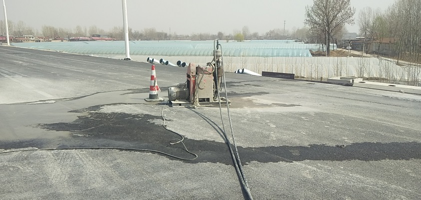 宣化道路回填土下沉注浆